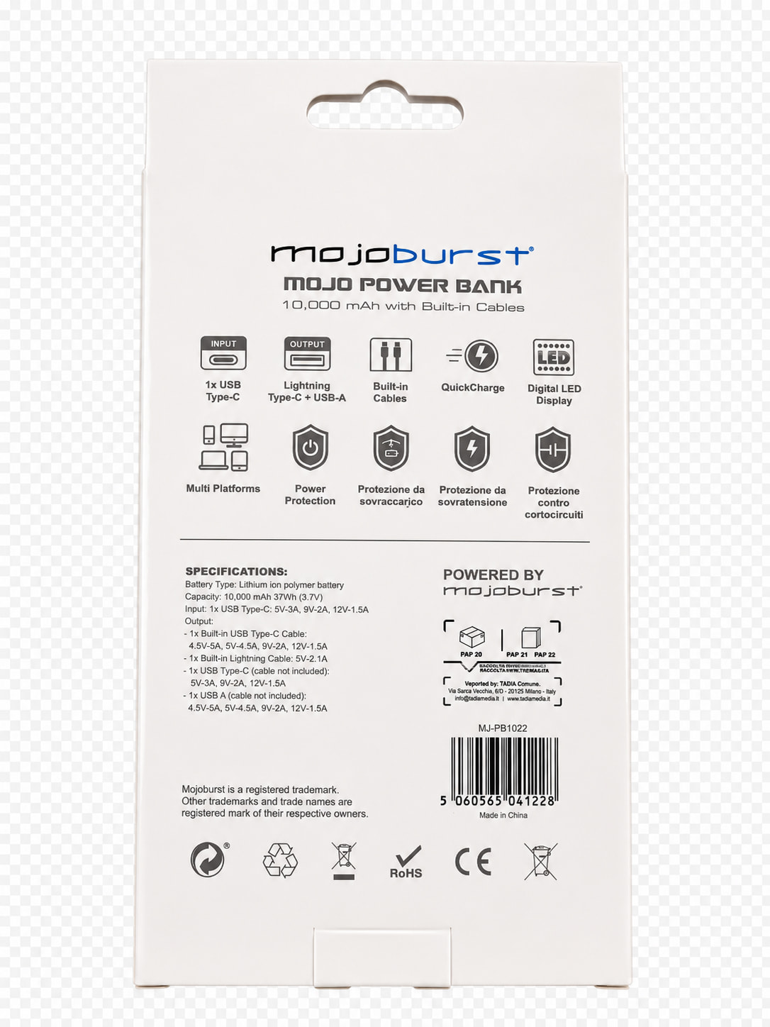 Powerbank MJ-PB1022 | 10.000 mAh